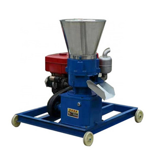 diesel engine fish chicken poultry feed pellet mill making machine, grinder mixer machine