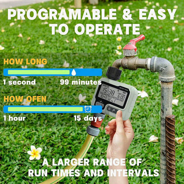 Hanci Electronic Garden Smart Automatic Water Tap Timer Irrigation Watering Timer For Outdoor Use