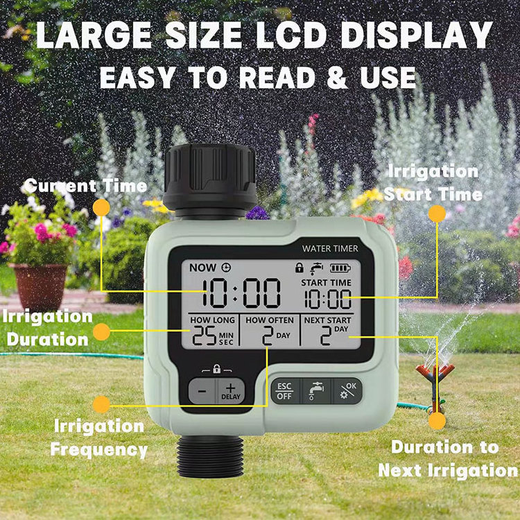 Digital Hose Irrigation Water Timer Automatic Garden Drip Watering Timer With One Year Warranty