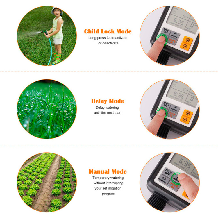 New Design Outdoor Yard Electronic Automatic  Watering Irrigation System Garden Water Timer Controller HCT-311