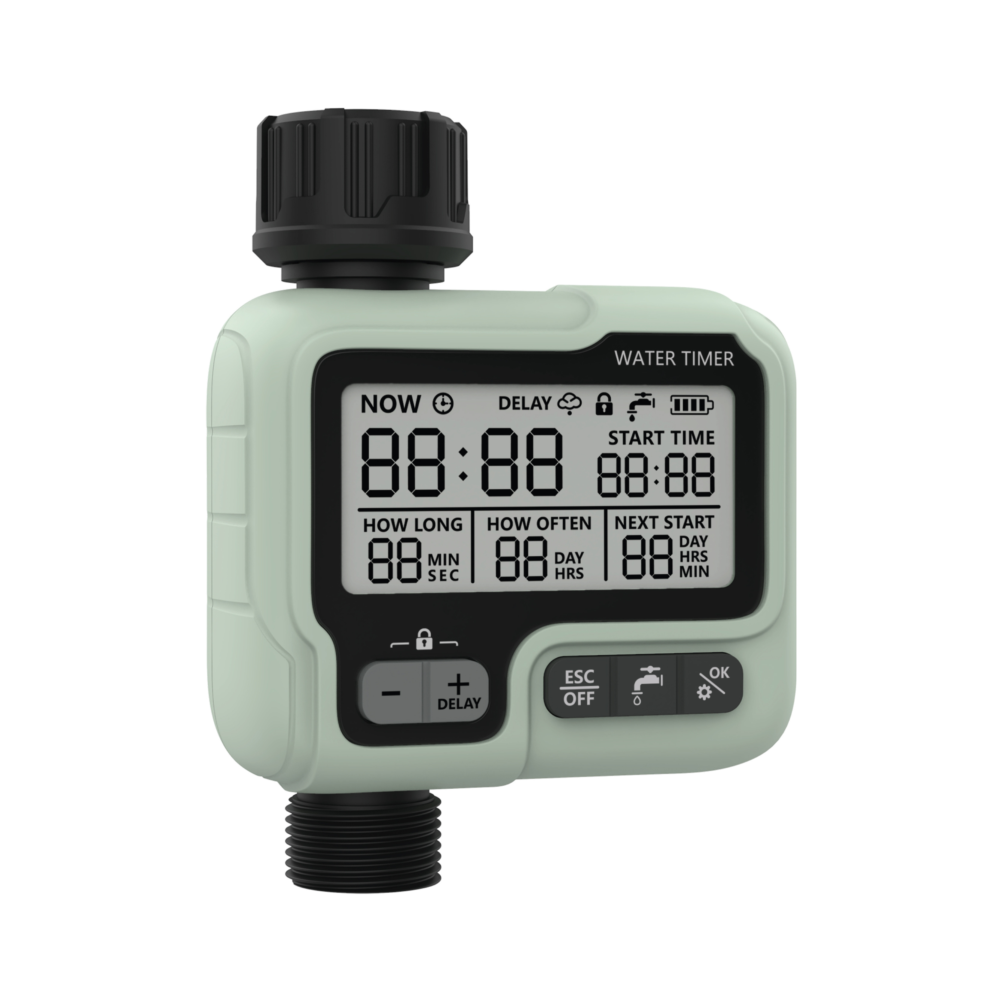 Hose Water Tap Timer Garden Irrigation System Controller Watering Computer Waterproof