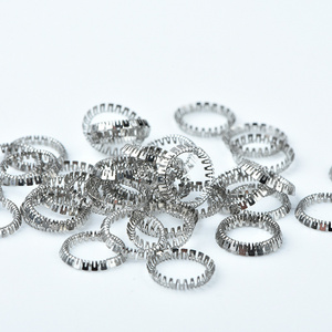 Manufacturer produces serrated circular washers stainless steel stamped quick connectors integrated springs Canted Coil spring