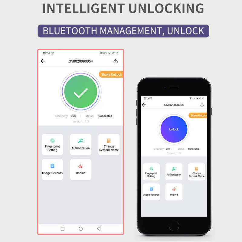 Factory bicycle lock Smart phone Unlock for scooter motorcycle smart travel electronic bike lock