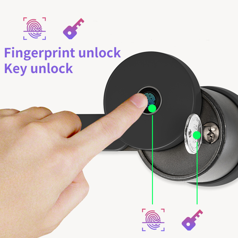 smart room door lock Wooden doors lock Electric Split Alloy Biometric Fingerprint handle lock