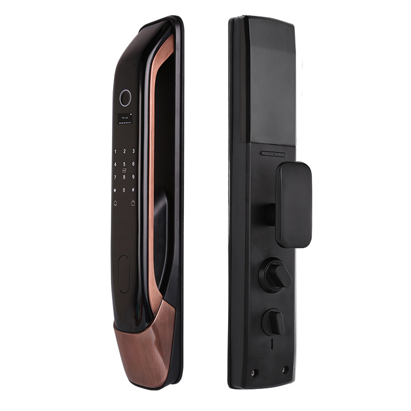 Tuya WIFI App High Security Fully Automatic Smart Lock Biometric Fingerprint  Automatic Smart Door Lock