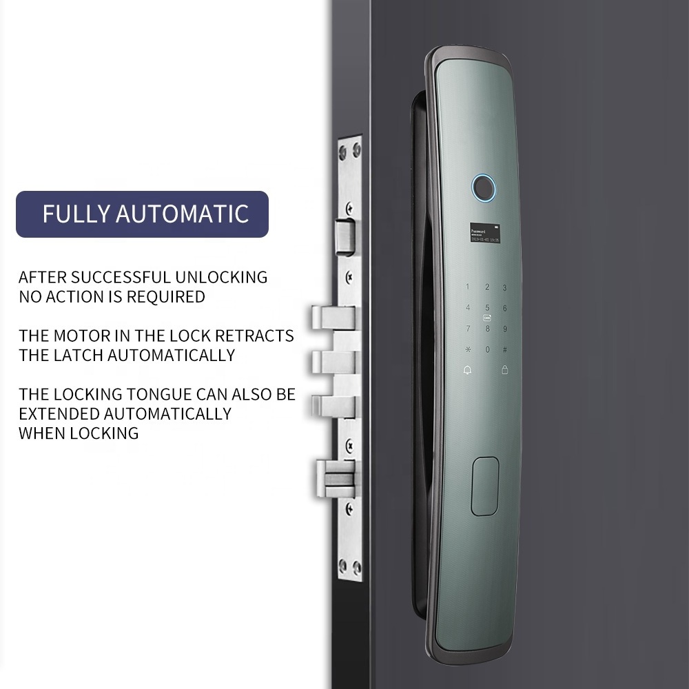 Handaily good quality tuya keyless door lock rechargeable digital lock fingerprint password smart lock door