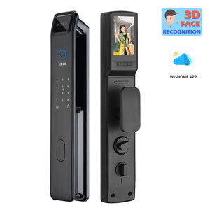 Automatic Electronic Fingerprint Biometric Lock Cerradura WIFI Smart Lock 3D Face Recognition Digital Door Lock With Camera