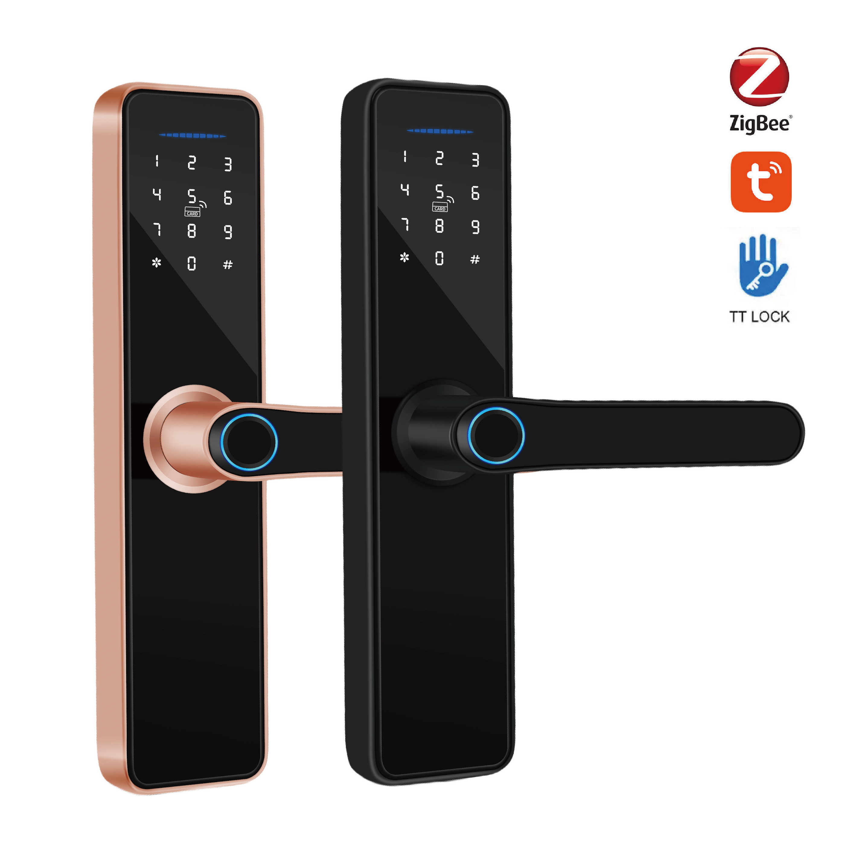 Tuya WiFi  Smart Door Lock Support zigbee  fingerprint door lock Electric door lock for home office apartment