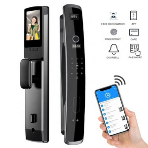 Manufacturer Price  Fully Automatic Digital Lock  Wifi Camera 3D Face Recognition Biometric Fingerprint Smart Door Lock