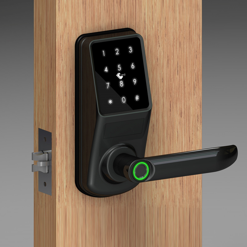 Digital Cerradura Rfid  door lock Tuya WiFi Digital Latch Bolt Lock Fingerprint handle Deadbolt keyless door locks