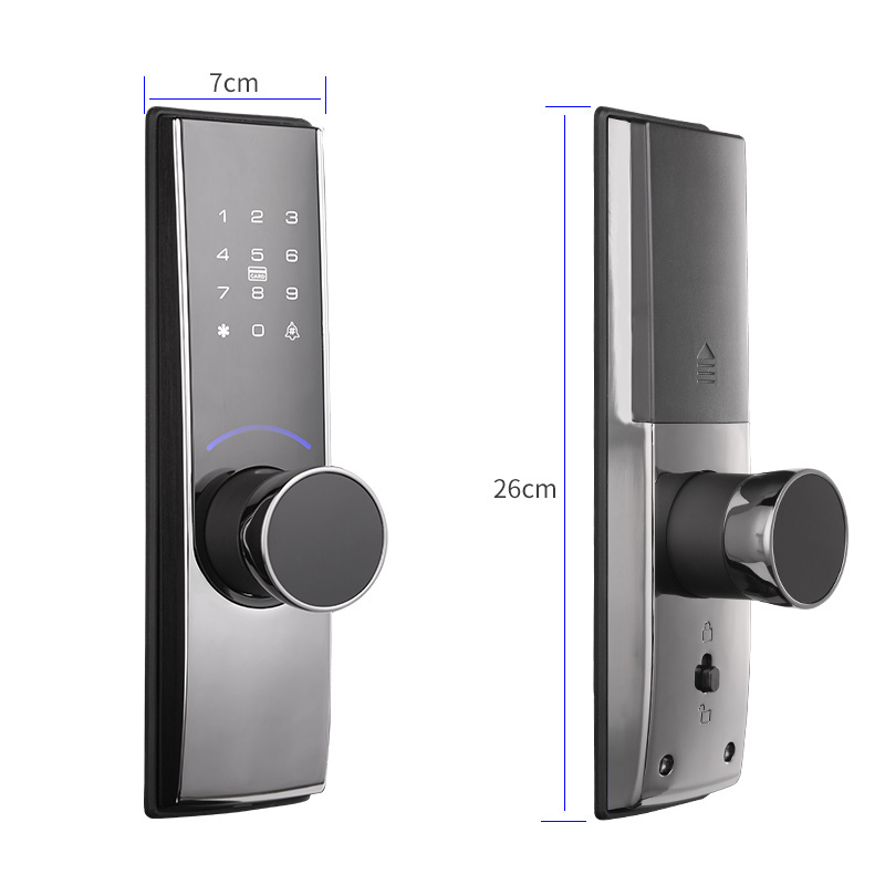 Smart  lock Home Apartment Hidden key password Electronic access door lock