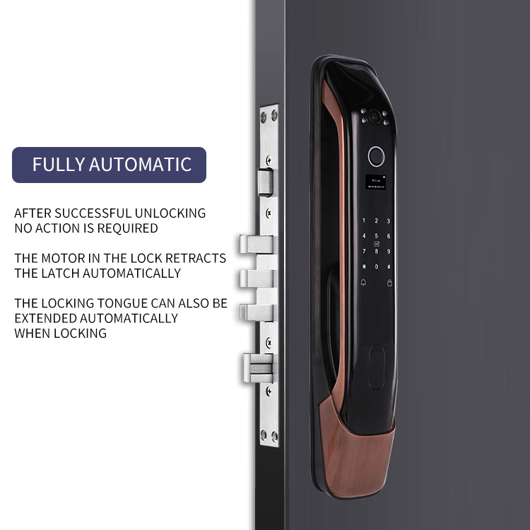 smart digital keyless app remote control alexa security fingerprint factory camera wifi lock