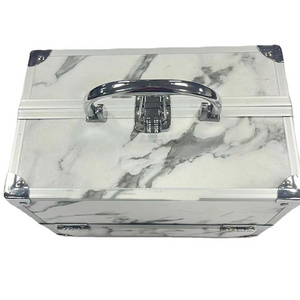 Hot selling fashion professional marble pattern makeup bag travel case cosmetics case for girls ladies women