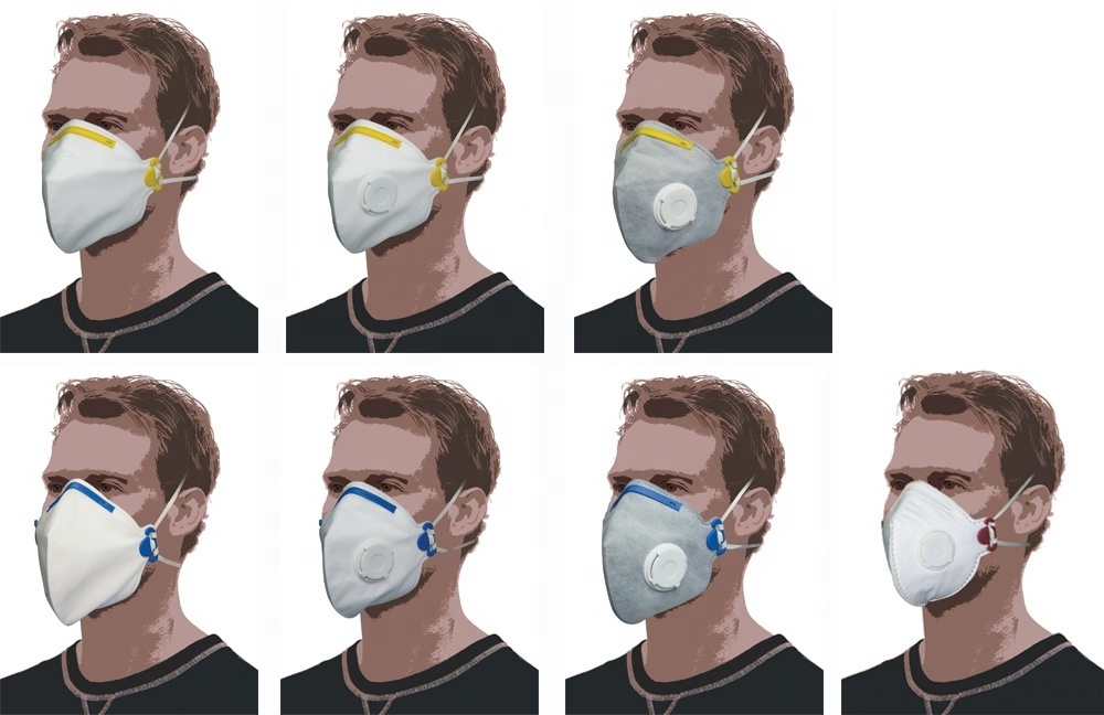 EN 149 Active Carbon FFP2 Protective Foldable Dust Mask