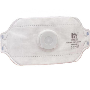 FFP2 particulate disposable respirator 3D shape mask with valve