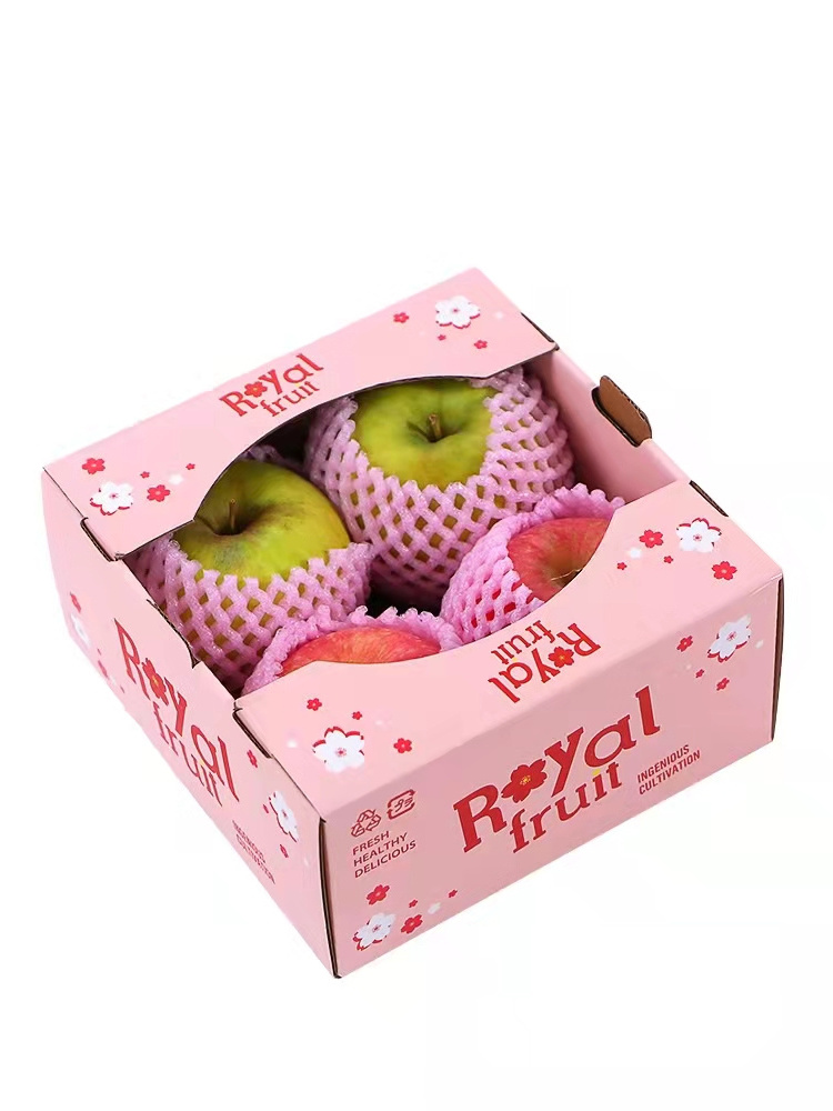 Multi Sizes Cardboard Corrugated Sweet Paper Fruit Cake Packaging Boxes Food Banana Carton Box With Window