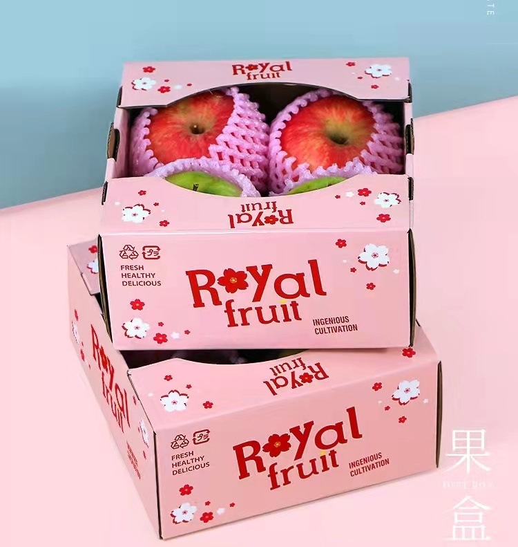 Multi Sizes Cardboard Corrugated Sweet Paper Fruit Cake Packaging Boxes Food Banana Carton Box With Window