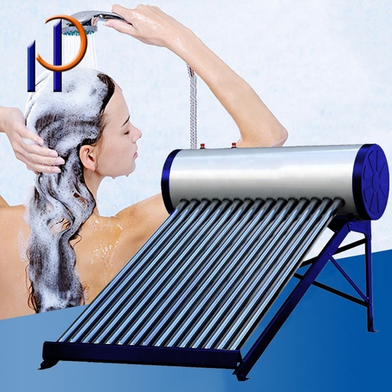 Hot sales 100L high-quality compact non pressure stainless steel hot solar water heaters