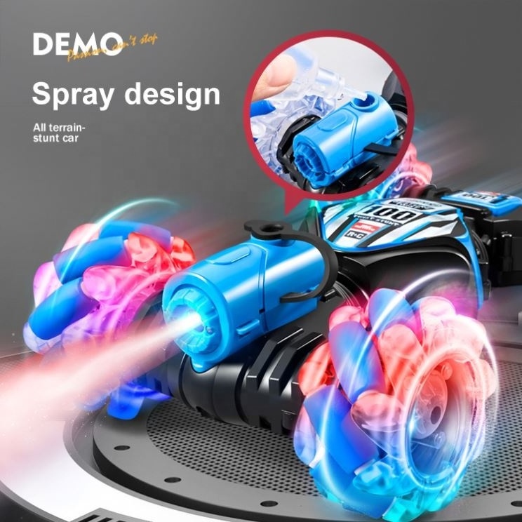 Henda Toy Vehicle OEM Factory 2.4G 1/16 RC Drift Car 360 Degree Rotation Remote Control Spray Stunt Car For Kids Adults