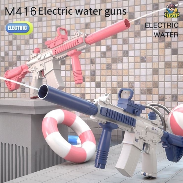 HD guangdong 9000 small plastic pink sniper strong machine water gun toy kids electric automatic z.two water gun 12000 with lcd