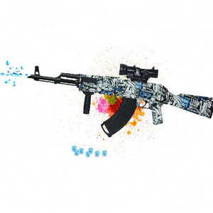 2023 Automatic Plastic Ak47 Kids Outdoor Play Toy Gun Akm-47 Waterproof Soaker Electric Rx Metal Water Ball Akm47 Gel Baster Gun