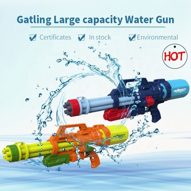 HD red Sprya water full pistol Small super shooter brass inflatable water injection gun outdoor Electric Water Gun Toy Children