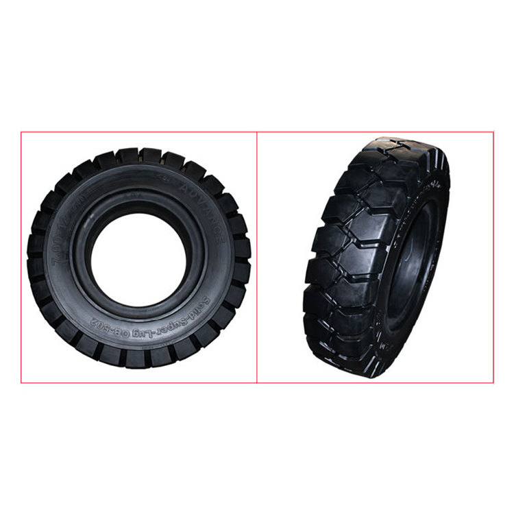 Forklift tire QJ-700-12/OB502 tire manufacturer wholesale price solid tires