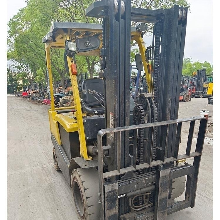 China supplier second hand batetry forklift truck 3ton with solid tires triplex mast