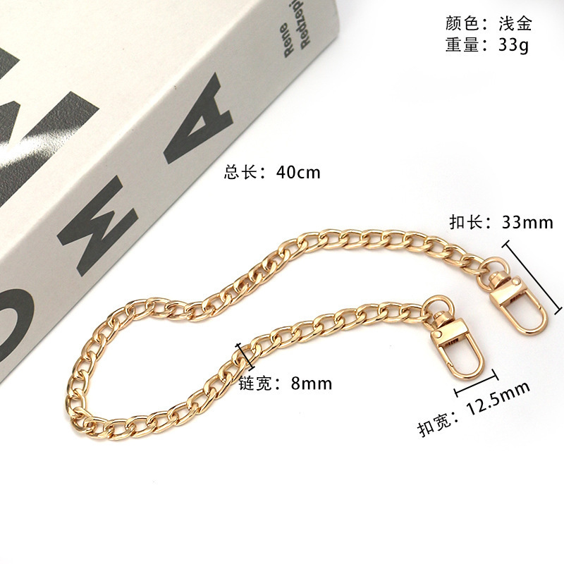 manufacture custom iron hardware various specifications gold thick bag chain accessories metal strap for handbag shoes