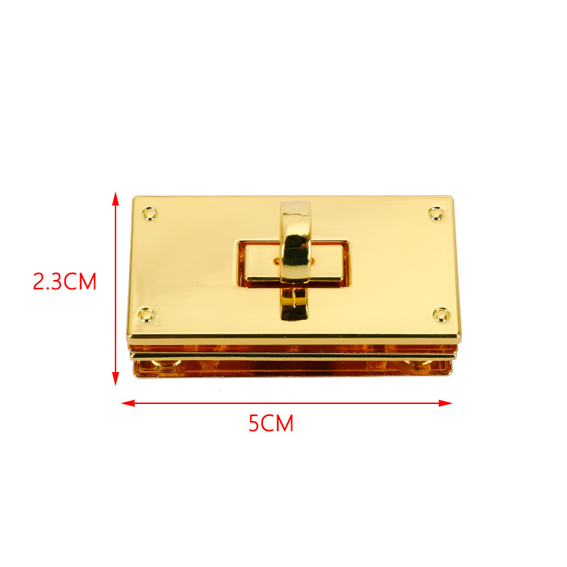 wholesale Handbag Hardware Accessories Bags Purse Snap Locks Bag Mortise Lock