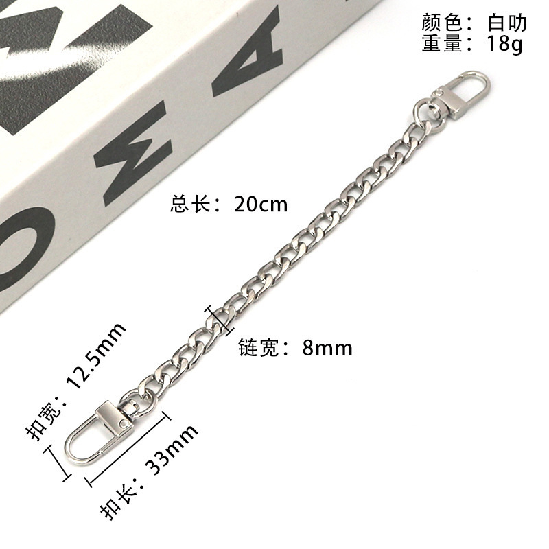 manufacture custom iron hardware various specifications gold thick bag chain accessories metal strap for handbag shoes