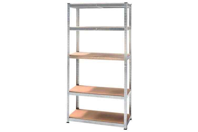 Galvanized Steel Shelving Unit Racking Solutions 5 Bay Galvanised Corner Shelving Kit