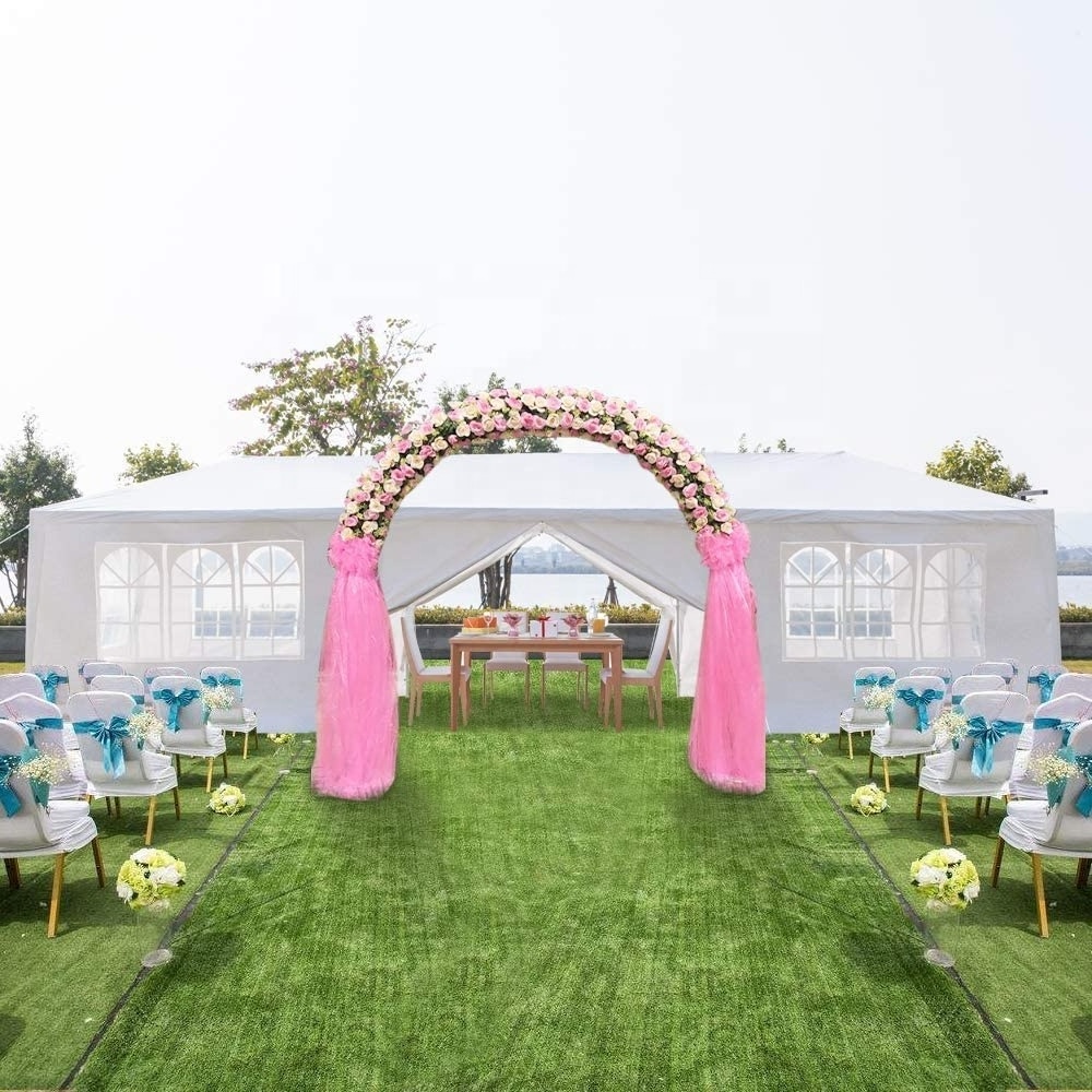 10' x 30' Outdoor Party Wedding Tent Canopy Camping Gazebo Storage BBQ Shelter Pavilion with 7 Removable Sidewalls