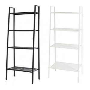 4 Tier Metal Ladder Book Shelf for Living Room Kitchen Office