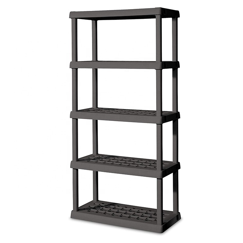 5 Tier Light duty Storage Shelf 350kg Garage Racking and Warehouse Plastic Shelving Units