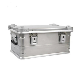 Wholesale Portable Camping Aluminum Alloy Storage Box Large Capacity Weatherproof Car Trunk Storage Boxes