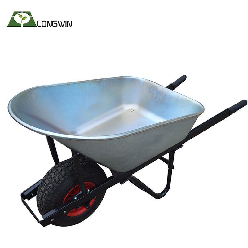 Big capacity metal building concrete wheelbarrow wholesale