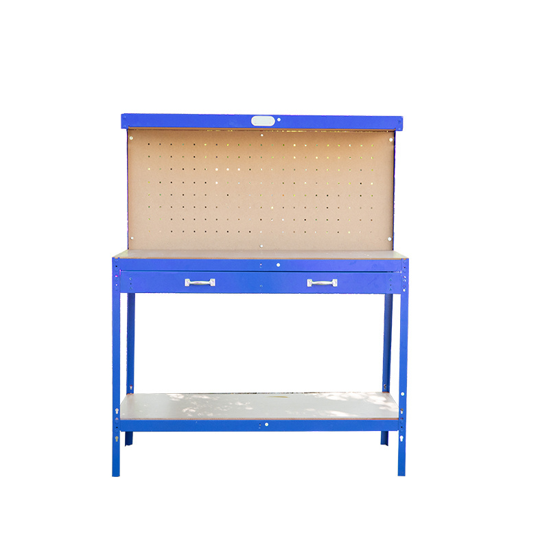 Steel Frame Warehouse Multifunctional Heavy Duty Workbench Garage Tool Cabinet Industrial Operating Work Table With Drawer