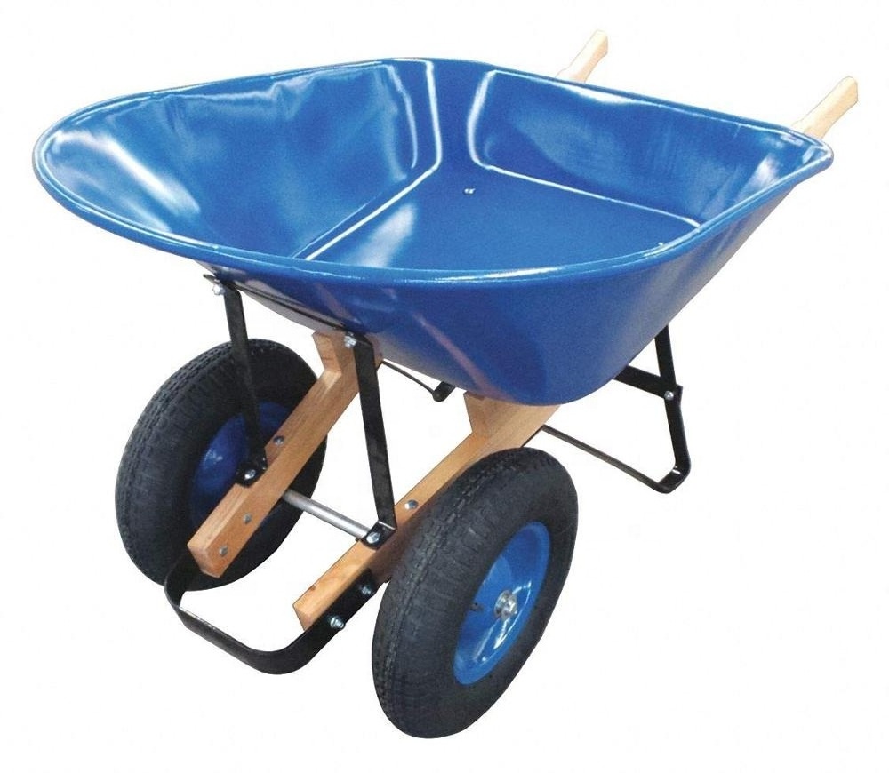 Heavy Duty Construction Stanley Two Wheel Wheelbarrow