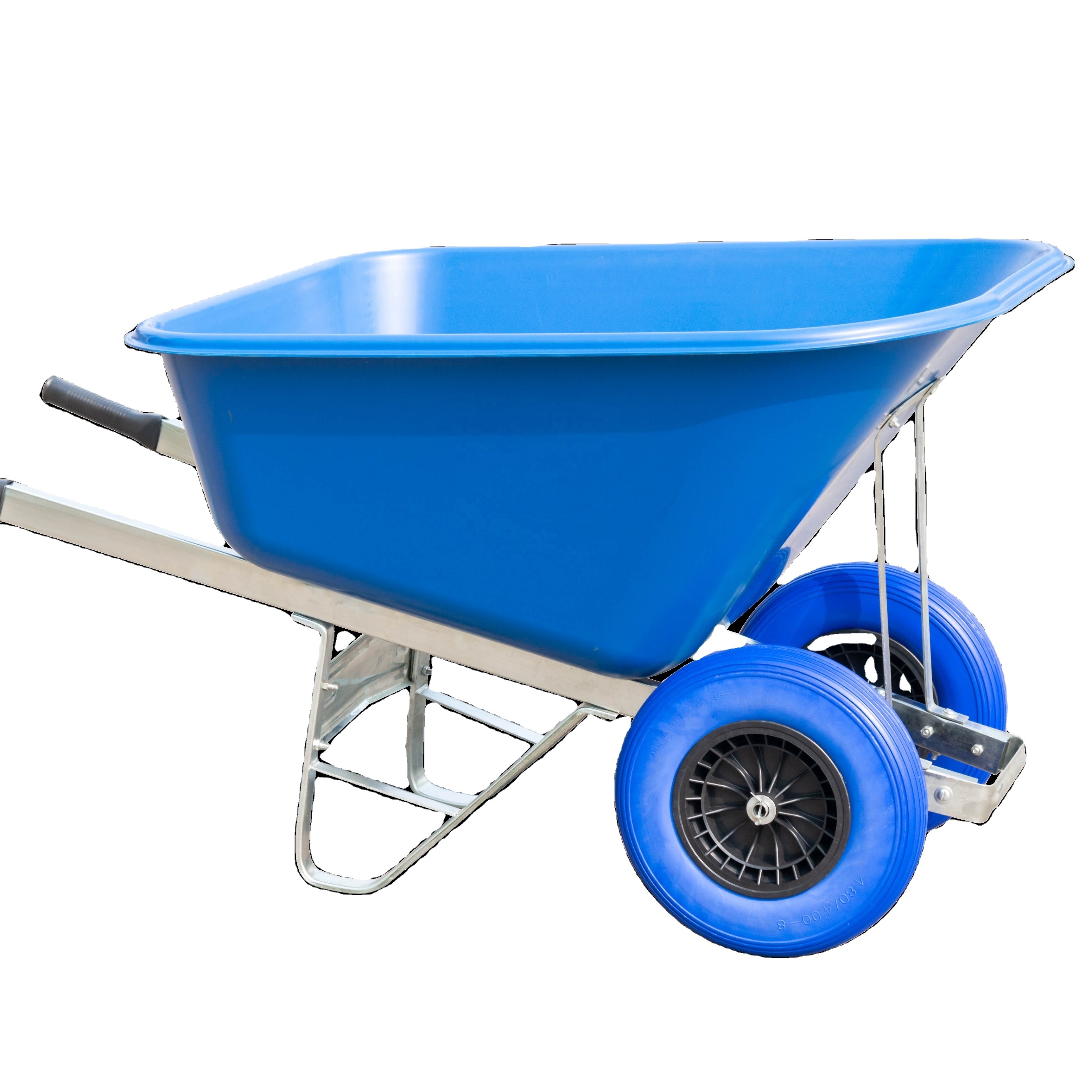 Heavy Duty Construction Stanley Two Wheel Wheelbarrow