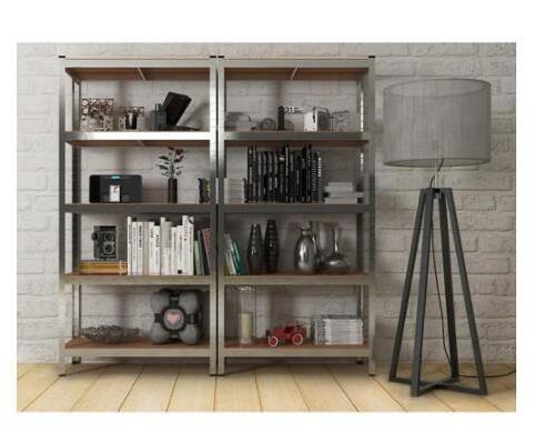 Galvanized Storage Shelves Steel MDF Boltless CONVERTS TO WORKBENCH Silver 170x75x30cm Storage Racks shelving units