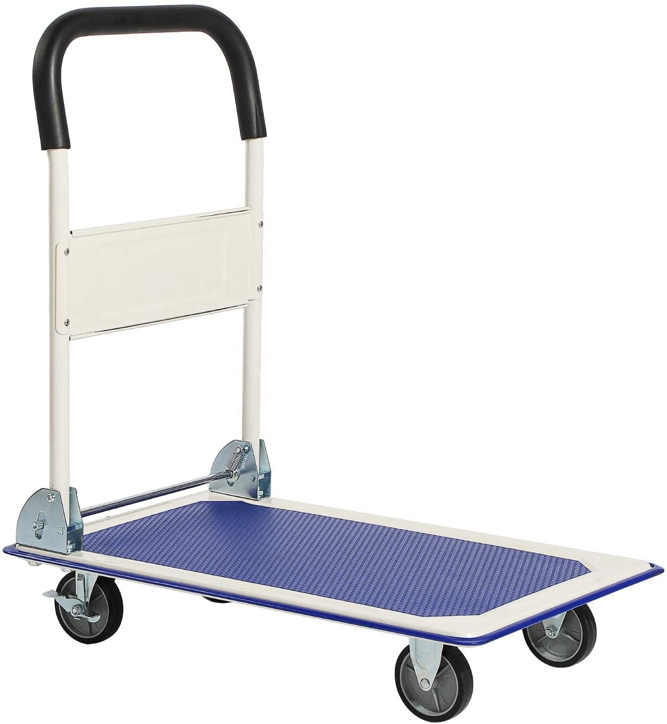 Industrial Garage Hand Trolley Truck Dolly Rolling Portable Platform Trolley Cart Metal Warehouse Trolley Platform