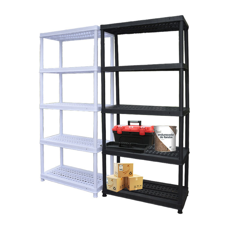 Black Plastic storage shelving shelves for home