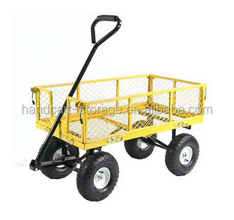 Removable sides mesh type folding garden cart