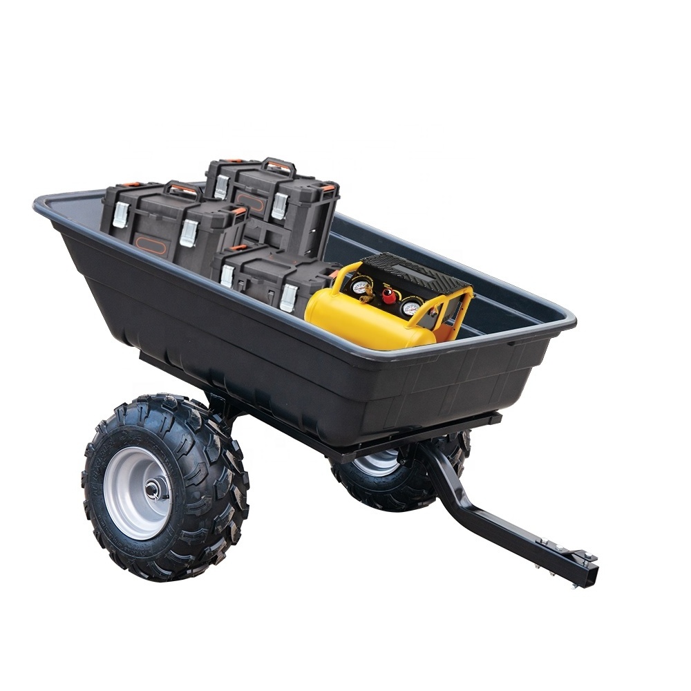 Garden Farm Push Tractor Heavy Duty Atv Wagon Two Wheels Multifunction Utility Trolley Atv Trailer