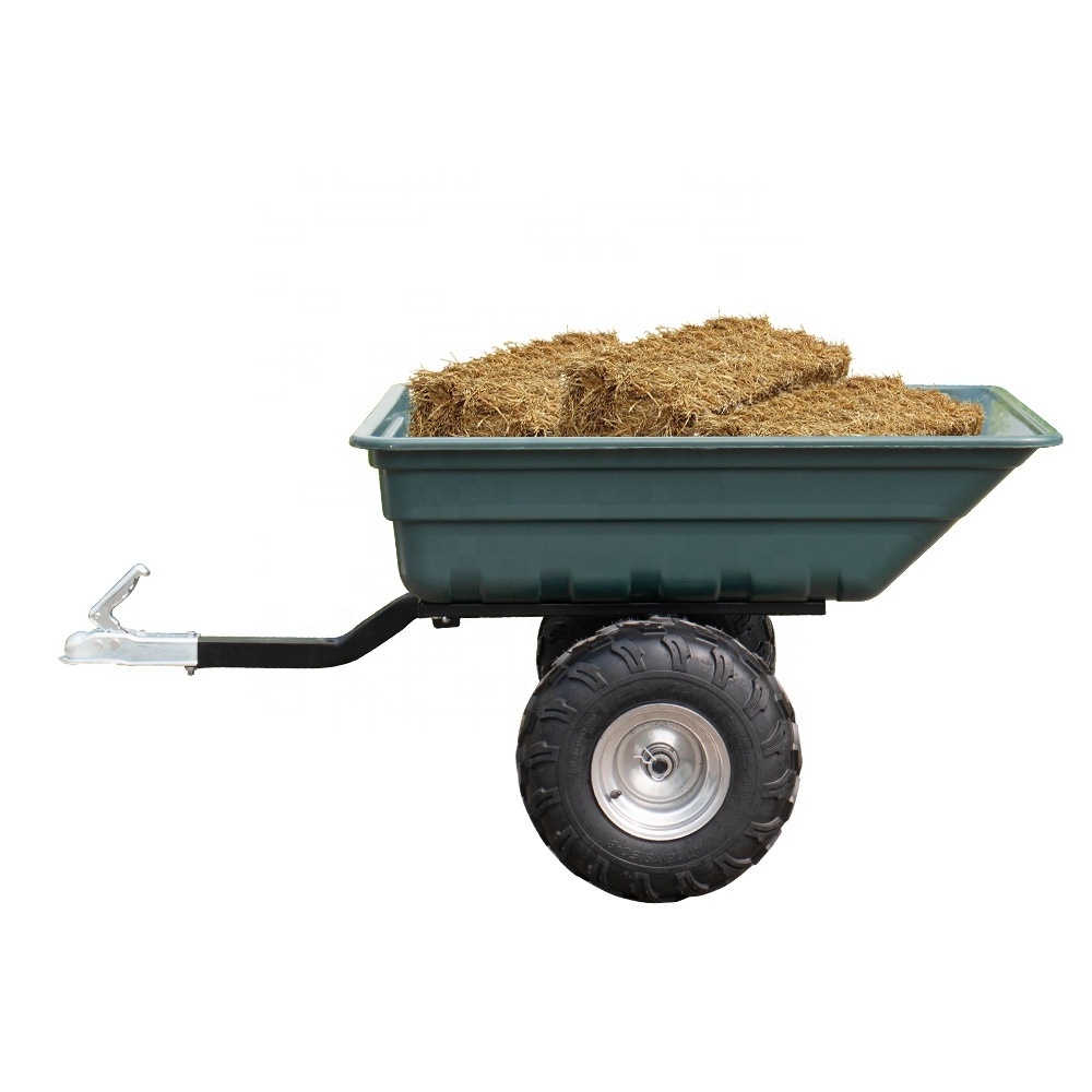 Garden Farm Push Tractor Heavy Duty Atv Wagon Two Wheels Multifunction Utility Trolley Atv Trailer