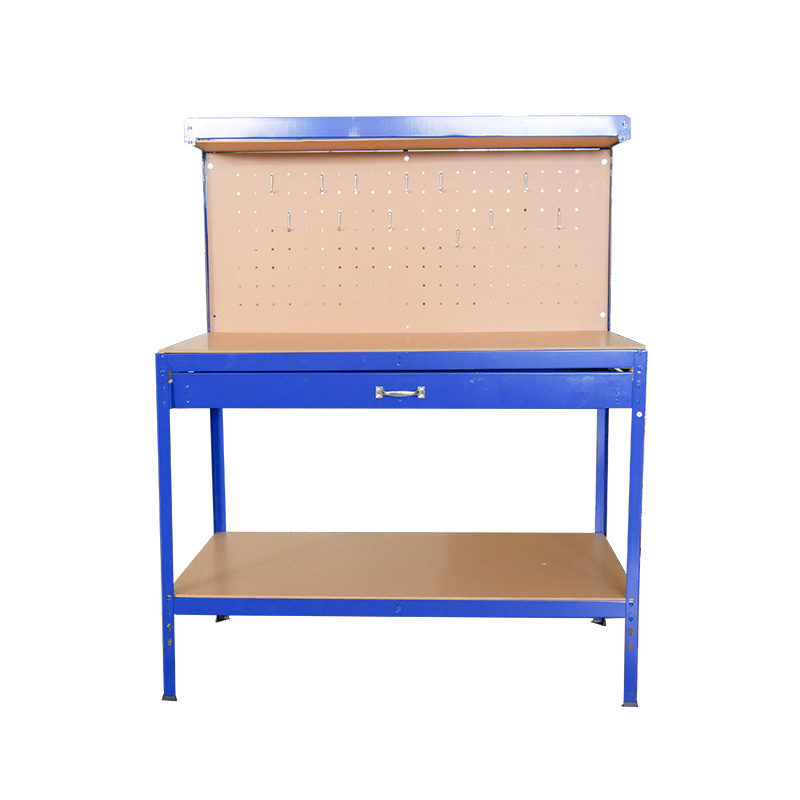 Steel Frame Warehouse Multifunctional Heavy Duty Workbench Garage Tool Cabinet Industrial Operating Work Table With Drawer