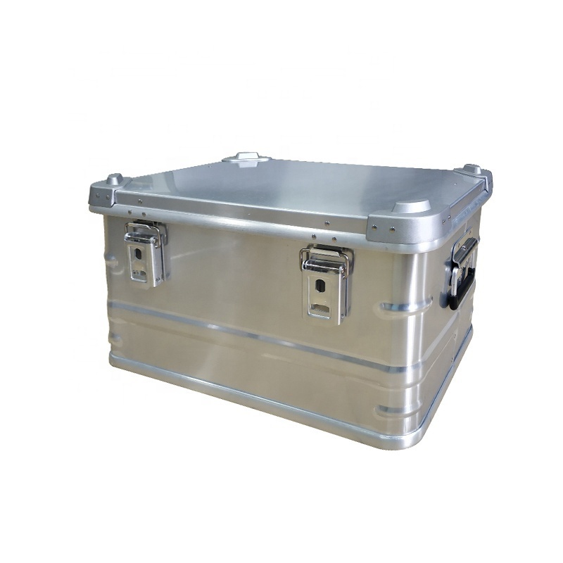 Aluminum Alloy Storage Outdoor Box Vehicle Mounted Camping Equipment Travel Sundries Large Capacity Storage Box