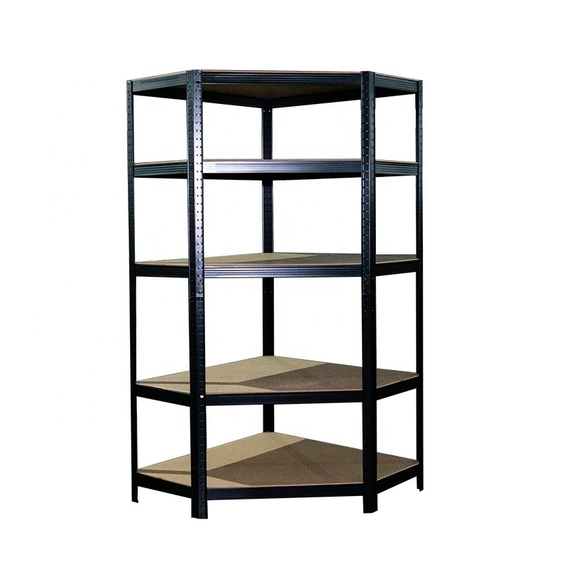 Customizable Industrial Heavy Duty Stackable Boltless Metal Racking System Warehouse Garage Adjustable Storage Corner Rack