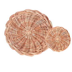 Natural Jungle Round Wood Rattan wall Hanging Decor Wall Art Living Room Interior Home Decorations western nordic boho decor